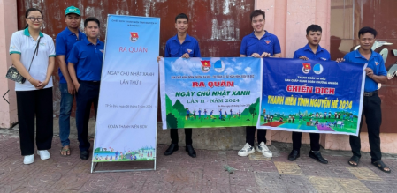 ĐOÀN THANH NIÊN PHƯỜNG  RA QUÂN NGÀY CHỦ NHẬT XANH LẦN II NĂM 2024