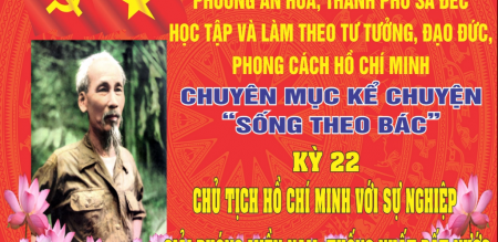 CHUYÊN MỤC KỂ CHUYỆN “SỐNG THEO BÁC”KỲ XXII: CHỦ TỊCH HỒ CHÍ MINH VỚI SỰ NGHIỆP GIẢI PHÓNG MIỀN NAM, THỐNG NHẤT ĐẤT NƯỚC