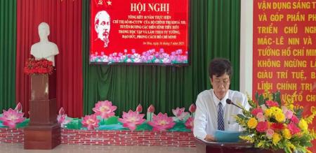 ĐẢNG ỦY PHƯỜNG AN HÒA TỔ CHỨC HỘI NGHỊ TỔNG KẾT 10 NĂM THỰC HIỆN CHỈ THỊ 05-CT/TW VÀ TRIỂN KHAI NHIỆM VỤ THỜI GIAN TỚI